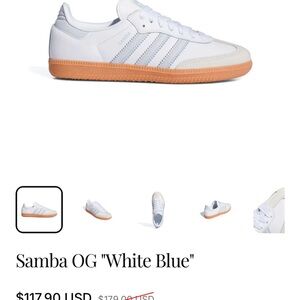 Adidas sambas OG white/blue